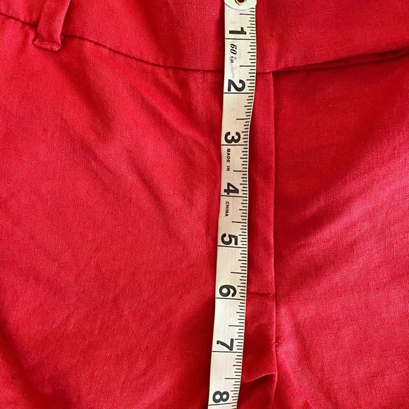J. Crew Scallop Edge shorts Red Size 6 - Picture 4 of 7